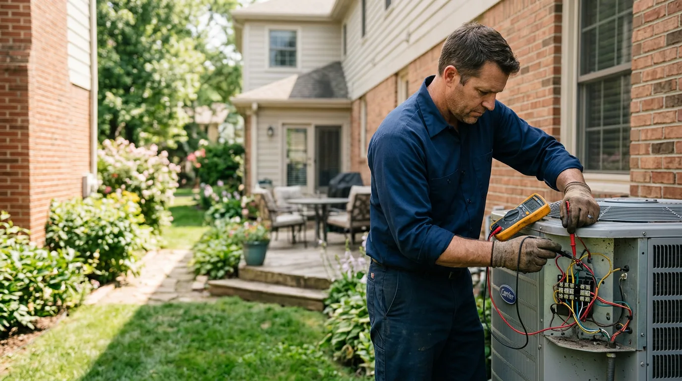 HVAC technician working near Vienna, WV